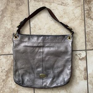 Metallic Fossil shoulder bag
